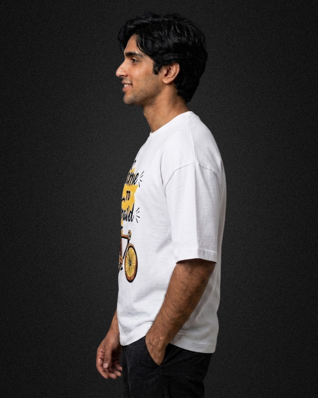 Ownfit Travel Oversized T-Shirt White: Time To Travel