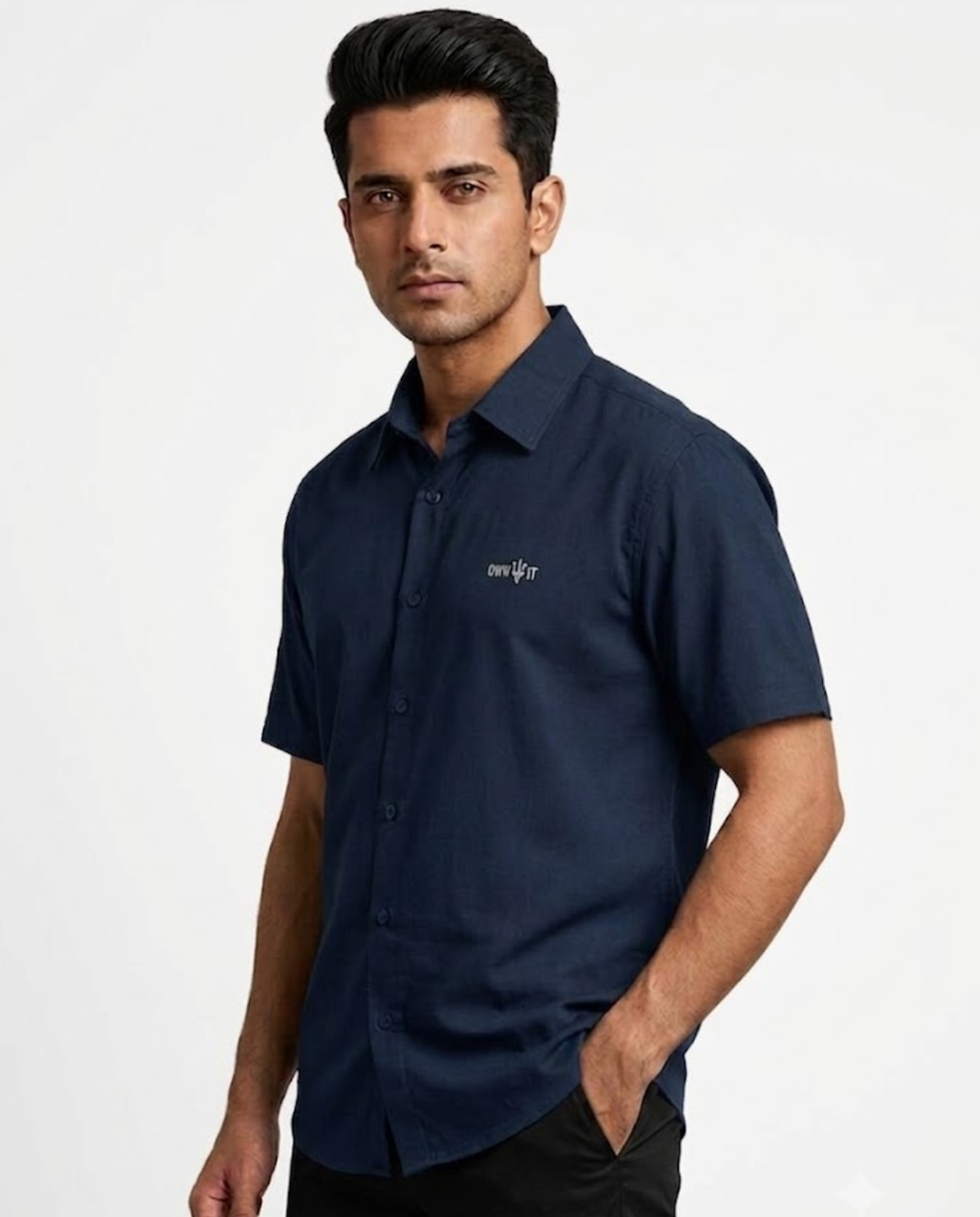 Ownfit Premium Navy Blue Oversized Shirt