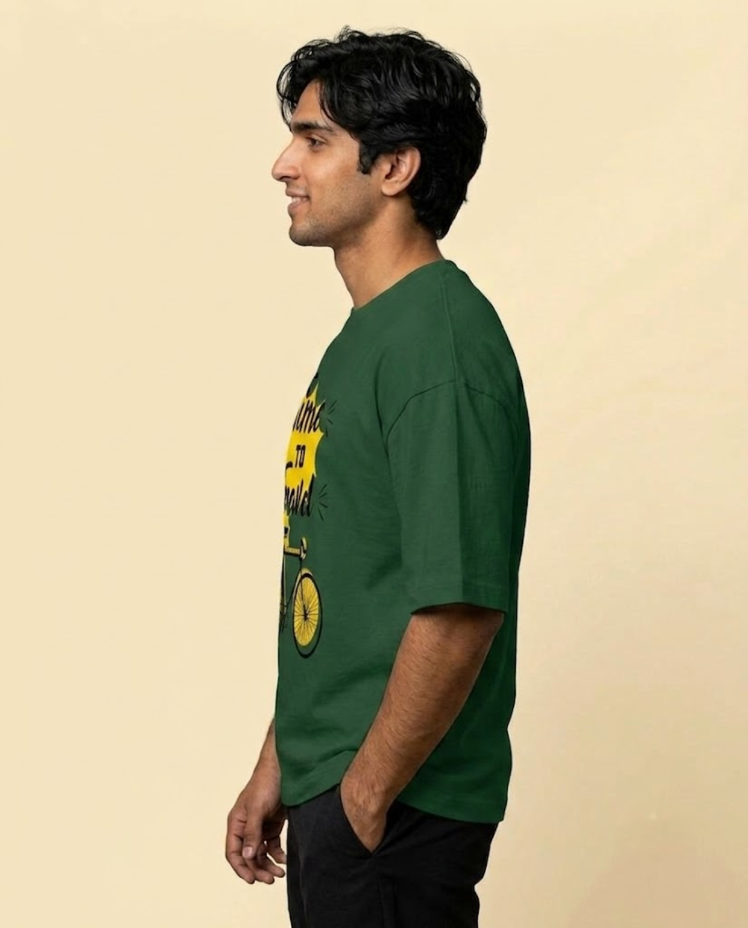 Ownfit Travel Oversized T-Shirt Light Bottle Green: Time To Travel